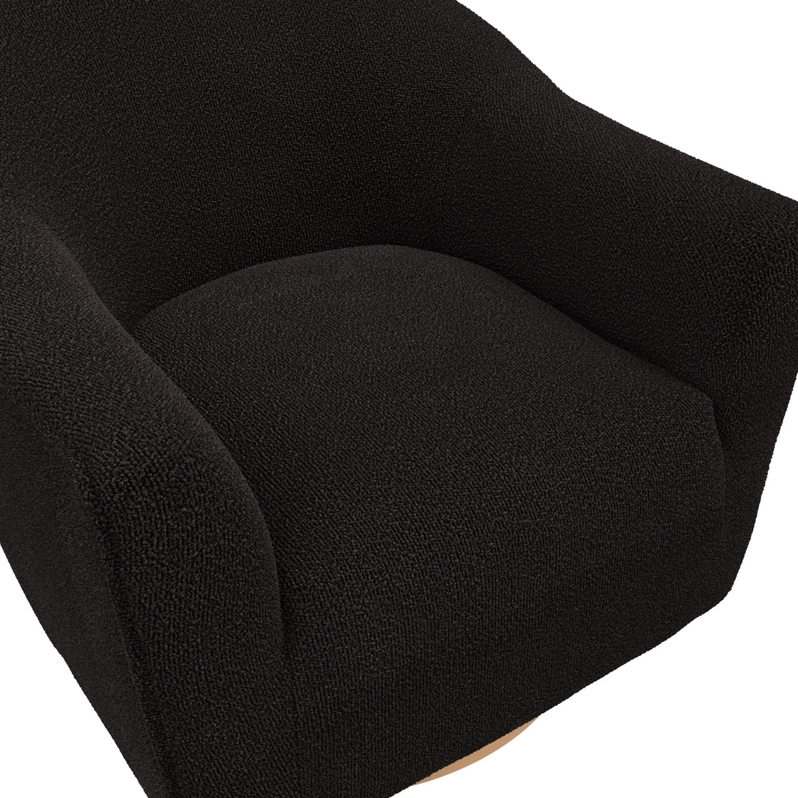 DAPHNE SWIVEL CHAIR BLACK / NATURAL