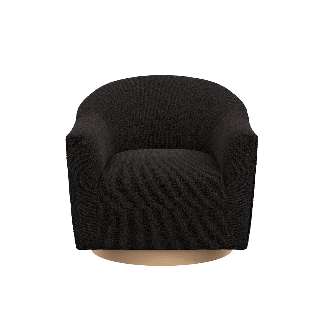 DAPHNE SWIVEL CHAIR BLACK / NATURAL