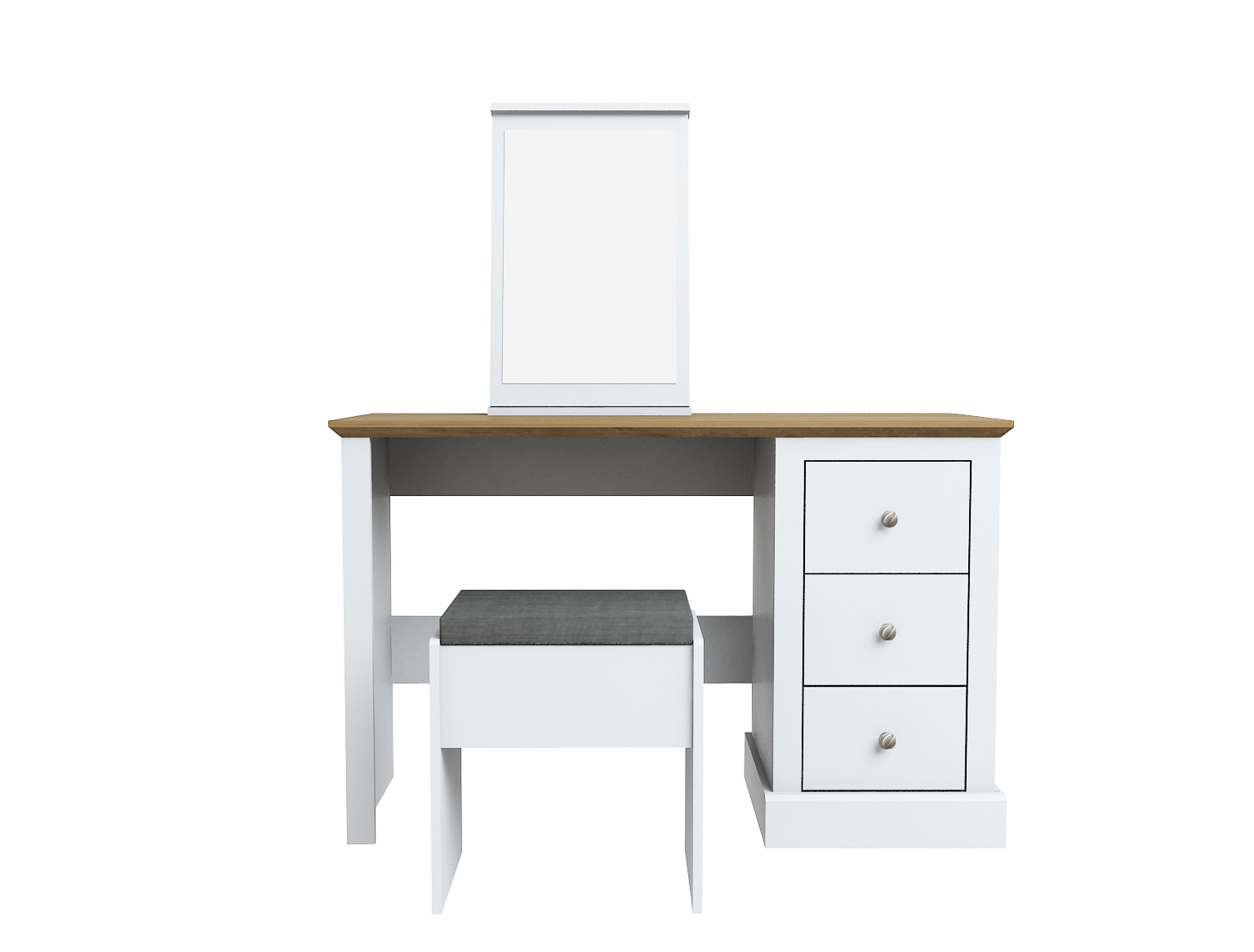 Devon Dressing Table Set White