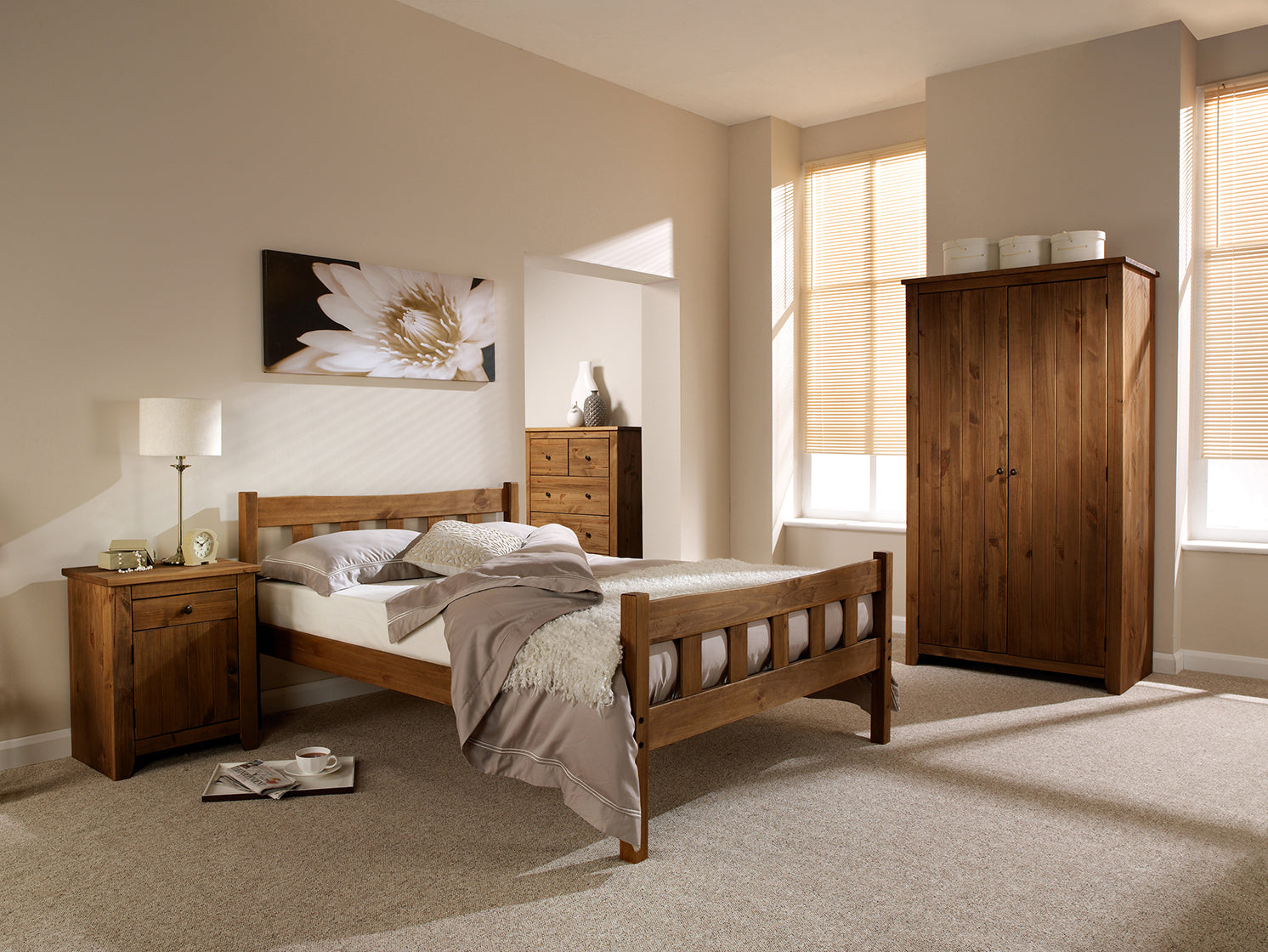 Havana 5.0 King Bed Pine